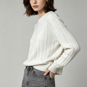 <span class=keywords><strong>Pull</strong></span> en <span class=keywords><strong>cachemire</strong></span> 100% pour <span class=keywords><strong>femme</strong></span>, tricoté sur mesure, motif jacquard, collection Tyan Wholesale. - Product Image 5