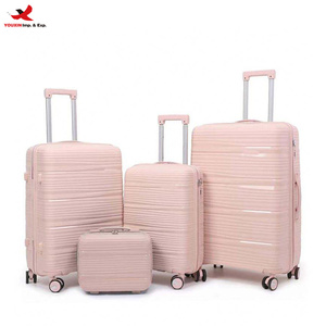 4pcs Luggage Set Hard Shell Spinner <b>Suitcase</b> Lightweight Trolley Case Minimalist Carry Ons for Travel RTS Bulk Mixed Order - Product Image 1