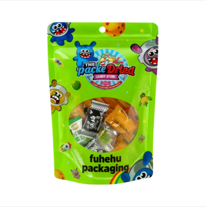 Custom Printed Reusable Stand up Pouch Snack Sealed Plastic Packaging With Window Candy <b>Bags</b> - Product Image 4
