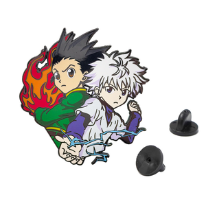 เข็มกลัดโลหะลายอนิเมะ <span class=keywords><strong>HXH</strong></span> โกนและคิลัว ดีไซน์ใหม่ คุณภาพสูง สำหรับตกแต่งกระเป๋าเป้ - Product Image 4
