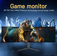 Monitor curvo para juegos de 49 pulgadas y 5K, económico, con frecuencia de actualización de 165 Hz para jugadores.