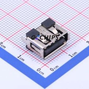 10.0 180° ZCJB-HJ USB Connector Through hole Component (THT) Connector Type-A USB 2.0 Female Through Hole - Product Image 1