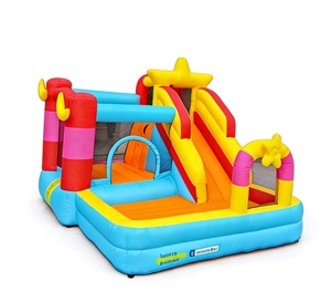 Castillo Inflable con Tobogán y Área de Escalada, Centro de Juegos Interior/Exterior para Niños de 3 a 12 Años, Superventas - Product Image 1