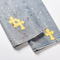 Jeans tendance DiZNEW stylés pour hommes Jeans décontractés pour hommes taille Puls Jeans de qualité avec logo personnalisé jeans de qualité pour hommes et patchs d'usine