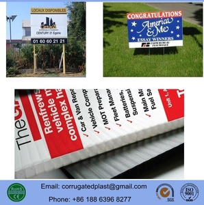 Reklam baskılı kurulu oluklu Coroplast plastik işaretler - Product Image 6