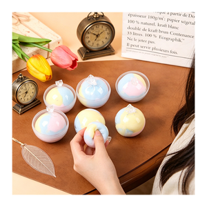 Rainbow Gradient Crispy ASMR <b>Squeeze</b> Toy Slow Rising Sensory <b>Ball</b> Discreet Carry Workplace Attention Support Aid - Product Image 5
