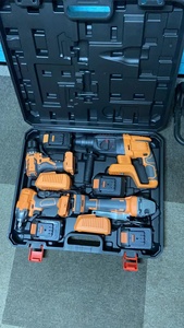 Factory Price Popular 4- Piece Power Tools Set Cordless Impact Wrench Angle Hammer Drill Set Tool Kit HYHKI401 Tool Set HYHKI401 - Product Image 6