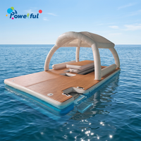 Tables flottantes gonflables avec tentes pour la location de yachts commerciaux et de fêtes