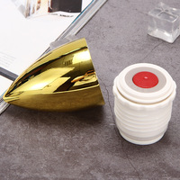 Gobelets isothermes en acier inoxydable à double paroi, forme balle, dorés, personnalisables au laser avec logo, vierges pour sublimation, en gros