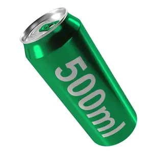 Hete Verkoop Aluminium Blikjes 500Ml Standaard Aluminium Drank Blikje Verpakking Voor Frisdrank Kan