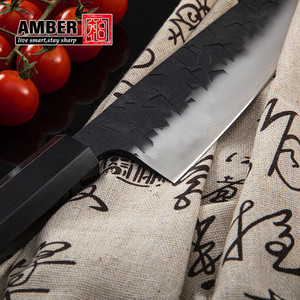 Dao cá hồi chuyên nghiệp Amber 330mm, dao bếp <span class=keywords><strong>Katana</strong></span> Nhật Bản, dao Sashimi Takamura, dao Sushi, cán gỗ - Product Image 4