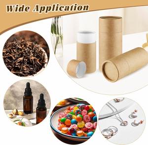 Custom Colorful Eco Friendly <b>Biodegradable</b> Kraft <b>Paper</b> Cylinder Boxes Matt Lamination Embossing Magnetic Closure for Cosmetic - Product Image 4