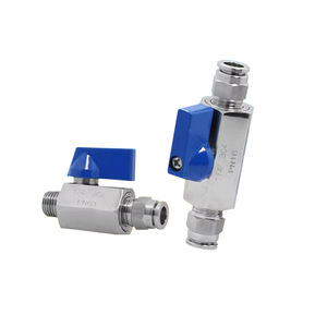 Vanne à bille en acier inoxydable 1/2 po 304 PN63, vanne de régulation de gaz filetée manuelle - Product Image 2