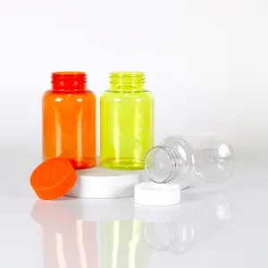 Customized Color Plastic Pill Bottles Pet Pharmaceutical Bottle Medicine Vitamin Containers Manufacture Capsules Tablets Bottle