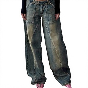 Pantalones Anchos Casuales de Moda para Mujer, Estilo Urbano, Ligeros, de Pierna Ancha, Ajuste Holgado, OEM ODM, Venta al Por Mayor - Product Image 4