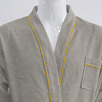 Peignoir Kimono Personnalisé pour Hôtel et Spa, Col Kimono, Unisexe, Lavable en Machine, Vêtement de Nuit, Vente Directe Fabricant