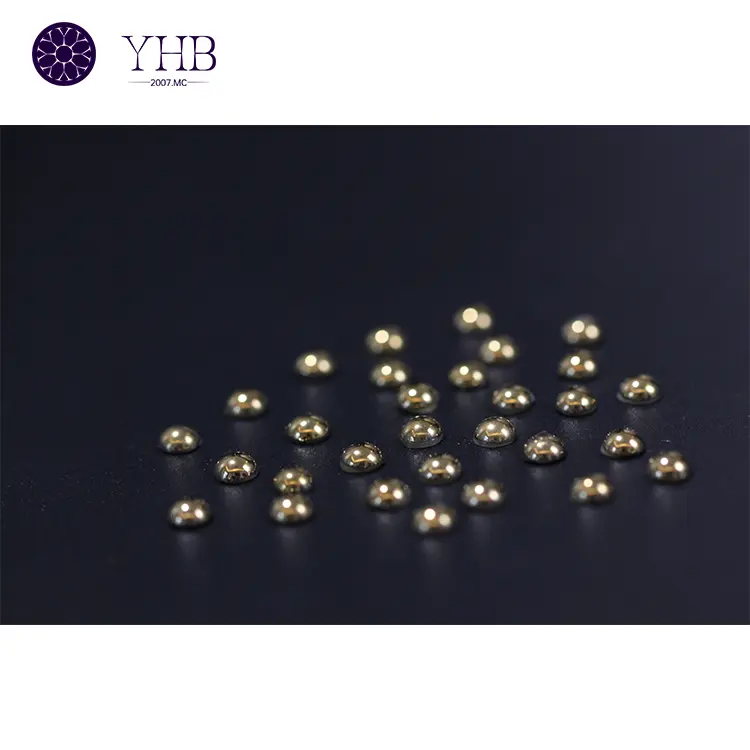 Aurum Ceramic Hot Fix Rhinestone Factory Hot Sale For New Custom Ceramic Flat Pearl For Bikini