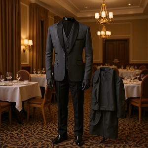 <span class=keywords><strong>Trajes</strong></span> <span class=keywords><strong>de</strong></span> <span class=keywords><strong>Boda</strong></span> <span class=keywords><strong>de</strong></span> Tres Piezas para Hombre, Corte Entallado, <span class=keywords><strong>Tallas</strong></span> <span class=keywords><strong>Grandes</strong></span>, Personalización <span class=keywords><strong>de</strong></span> Fábrica, Casual <span class=keywords><strong>de</strong></span> Negocios, Antiarrugas, Transpirable, Impermeable - Product Image 4