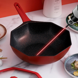 Sanière — ensemble d'ustensiles de cuisine en Aluminium moulé sous pression, 7 pièces, couleur rouge, vente en gros - Product Image 6