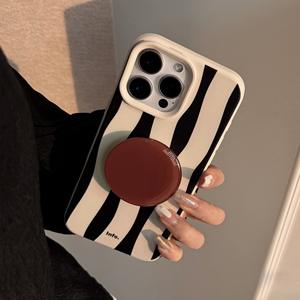 PH903 striscia <span class=keywords><strong>Zebra</strong></span> per iPhone 156 custodia promax 14 Retro Stand 16 Promax adatto per 13 Anti Drop 12 avanzato - Product Image 4