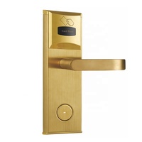 Serrure de porte à Induction de carte électronique RFID d'hôtel d'or avec système de gestion d'hôtel intelligent gratuit