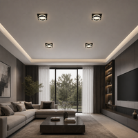Spot LED encastré pour intérieur, downlight SMD rond et carré réglable, lampe de plafond 3W 5W 7W