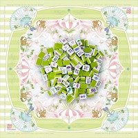 Mahjong américain extra-large à 4 couches, 160 tuiles, motif bleu pissenlit et paon - Acheter le produit sur A