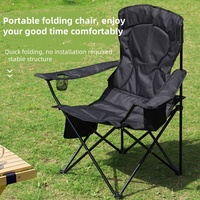 Chaise de dossier portable pliante en polyuréthane avec sac isotherme pour camping en plein air pique-nique pêche
