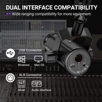 Microphone de studio cardioïde dynamique FIFINE Tank6, populaire pour la voix et la diffusion, microphone filaire Micro USB/XLR