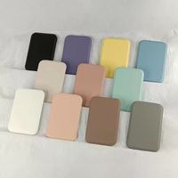 Miroir de Maquillage de Poche en Cuir PU Personnalisable, Couleurs et LOGO Gravé en Relief, Cadeau d'Affaires Promotionnel Portable