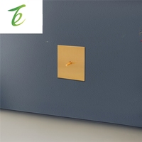 Avoir Metal Panel geçiş anahtarı 2 yollu altın bakır kolu duvar priz avrupa tak Usb tip C şarj portu aydınlatma Dimmer