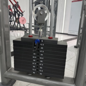Macchina Combinata Funzionale Compatta con Cavi a Doppia Puleggia Regolabili e Barra per Trazioni, per Palestra Domestica e Commerciale, Certificata CE ISO - Product Image 6