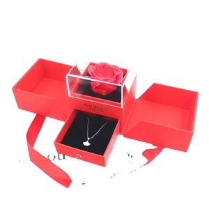 Caja de Exhibición de Joyería de Alta Gama, Caja de Joyería de Lujo para Collares y Anillos para Mujer - Product Image 1