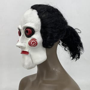 Offre Spéciale gros personnalisé scie <span class=keywords><strong>Billy</strong></span> la marionnette masque effrayant Halloween Clown Latex fête tronçonneuse tueur clown - Product Image 5