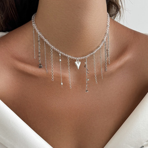 <span class=keywords><strong>Collier</strong></span> à pampilles en chaîne cœur en métal <span class=keywords><strong>Collier</strong></span> à clavicule en perles de cristal simple <span class=keywords><strong>pour</strong></span> femmes Ensemble <span class=keywords><strong>collier</strong></span> <span class=keywords><strong>et</strong></span> <span class=keywords><strong>laisse</strong></span> <span class=keywords><strong>pour</strong></span> chien de luxe - Product Image 3