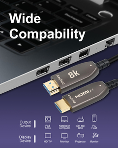 Kabel AOC serat optik HDMI 2.1, berlapis emas 8K 60Hz 4K 120Hz 48Gbps kecepatan tinggi Male untuk Monitor PC PVC komputer DVD <span class=keywords><strong>Pl</strong></span> - Product Image 5