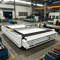 Máquina de corte de tela automática Honki Bright XY HB-ZD3560 con cinta transportadora, anidamiento inteligente por IA, 3.5m*6m, 11KW para persianas romanas