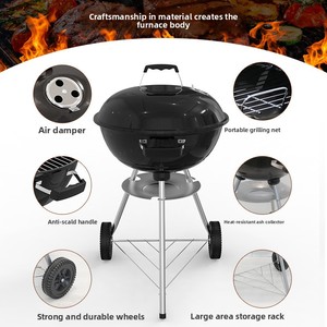 Parrilla de Carbón para Estufa Apple de 17 Pulgadas, Resistente a Altas Temperaturas, Revestimiento de Nano Esmalte, Gruesa, Portátil, para Acampar al Aire Libre - Product Image 2