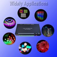 Controlador LED JIUAN K16 Artnet de 16 Puertos Direccionables y Programables, 16384 Píxeles, DMX512, AC110-220V, 4W, Control de Iluminación Manual, Metálico