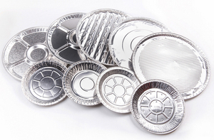 กระทะอลูมิเนียมฟอยล์ลายตาราง16นิ้ว YB97เทียภาชนะหมูย่างกระทะฟอยล์ทนทาน - Product Image 3