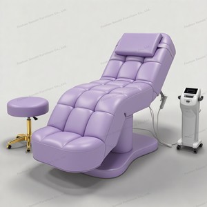 Tempat tidur kecantikan elektrik baru pijat tempat tidur wajah hitam untuk salon kecantikan tempat tidur bulu mata 3 motor - Product Image 6