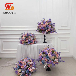 Personalizado de lujo Lila púrpura flor bola boda centros de mesa flores para la decoración del evento de la boda - Product Image 3