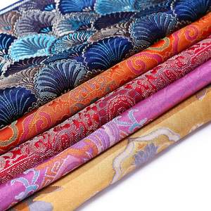 Éclats de tissu en satin jacquard brocart Faux Song, matériaux de conception DIY faits à la main pour peintures de perles, sachets et pochettes à encens - Product Image 3