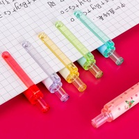 Set Van 6 Intrekbare Kerstpennen Kerstcadeau Voor Kinderen Voor Het Delen Van Punten Voor De Klas Verlossing Van De Eindejaarsprijzen Van Studenten