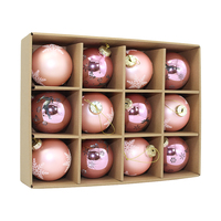 Nouvel ensemble de boules de Noël artisanales de 3 cm, imprimées par sublimation, de haute qualité, peintes à la main, pour décoration et cadeaux à suspendre