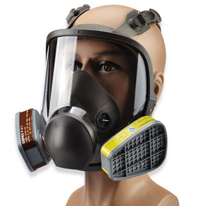 이중 필터 전면 가스 마스크 재사용 가능한 안티 가스 호흡기 6800 가스 마스크 - Product Image 6