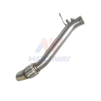 Tuyau d'échappement en acier inoxydable poli MATCHWAY, soudé TIG à 100 %, pour BMW E60 E61 LCI 520d N47 2006-2009