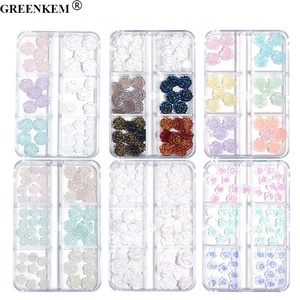 GREENKEM <span class=keywords><strong>2022</strong></span> Kawaii Flores Mixtas <span class=keywords><strong>de</strong></span> Color Blanco Mini Resina 3D Flores Acrílicas Decoración <span class=keywords><strong>de</strong></span> <span class=keywords><strong>Uñas</strong></span> Dijes para <span class=keywords><strong>Uñas</strong></span> - Product Image 6