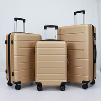 Ensembles de bagages légers et durables à coque rigide, ensembles de valises 5 pièces, ensemble de bagages ultra-légers en ABS avec roues silencieuses et serrures TSA