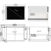 Panneau LCD de résolution IVO 800x600 M084GNS1 R1 Récepteur de test EMI Affichage Modules LCD 8.4 pouces